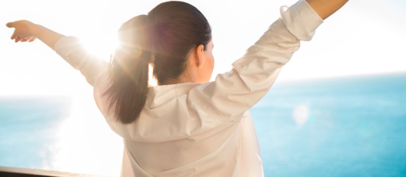 ドライヘッドスパを受けて体調改善した爽快な朝